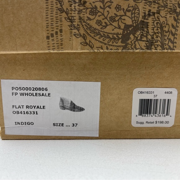 Free People FLAT ROYALE 0B416331 INDIGO - Picture 7 of 9